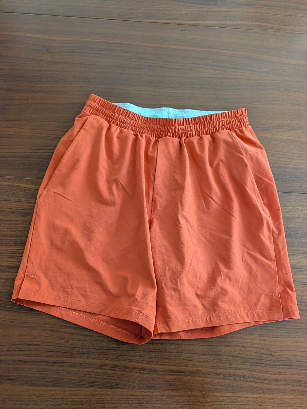 Lululemon Pace Breaker Linerless Short 7" Burnt Orange Men’s Medium